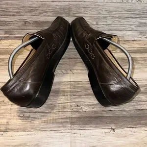 SAS | Shoes | Sas Ace Brown Leather Loafers Slip On Dress 